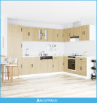 Kuhinjski ormarić Kalmar 2 pcs Smeđa 80 x 46 x 81.5 cm - NOVO