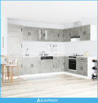 Kuhinjski ormarić s vratima Kalmar 2 pcs Siva 80 x 46 x 81.5 cm - NOVO