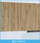 Viseći ormarić Riga Umjetnički hrast i bijela 50 x 31 x 100 cm - NOVO