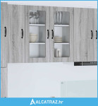 Zidni kuhinjski ormarić Zidne 2 pcs Siva Sonoma 40 x 31 x 80 cm - NOVO