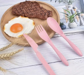 PLASTIČNI PRIBOR ZA JELO ZA DJECU raznih pastelnih boja - NOVO