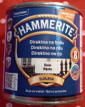 Hammerite boja za metal (bijela, sjajna) – direktno na hrđu