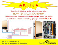 ELEKTRIČNI INDUKCIJSKI KOTAO-BOILER ZA CENTRALNO GRIJANJE