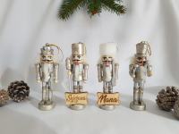 Personalizirane Božićne kuglice, srebrni ili zlatni orašari