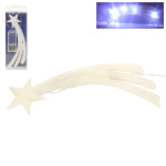 BOŽIĆNA DEKORACIJA ZVIJEZDA S BIJELIM LED SVJETLOM 7,5x23 cm