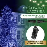 Božićne LED lampice 500 kom, plava