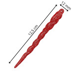 Božićni ukrasi 12 cm – set 10 komada, crveni