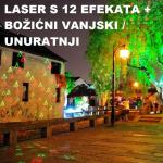 Laser projektor 12 SLIKOVNIH EFEKATA + BOŽIĆNI VODOTPORAN