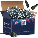 Springos božićne lampice, 1000 LED, 60 m ,hladno bijele