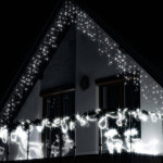 Springos zavjesa s kapljicama, 300 LED, 12m , hladno bijela