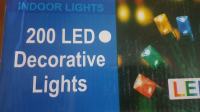 Svijećice žarulje za božićni i novogodišnji bor jelku 200 LED Bijele