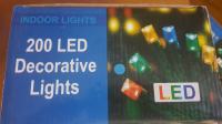 Svijećice žarulje za božićni i novogodišnji bor jelku 200 LED Plava
