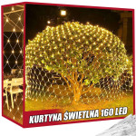 Zavjesa 160LED božićna svjetla s daljinskim upravljačem