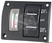 Električna komandna ploča za stanje napunjenosti 2 akumulatora analog