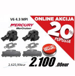AKCIJA -20% Quicksilver  Mercruiser od 2006 god V6 4,3 MPi kolektori