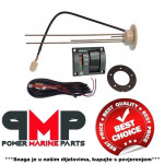 POKAZIVAČ NIVOA CRNOG TANKA S PREKIDAČEM ZA PRAŽNJENJE I PLOVAK - 12V