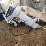 vanbrodski motor johnson 15 za dijelove ispravan bez papira