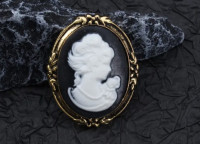 CAMEO - BROŠ VINTAGE - NOVO S ETIKETOM