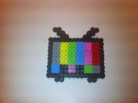 Pixel art broš / bedž televizor