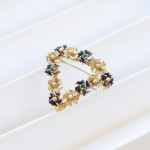 ZLATNI BROŠ S CVIJEĆEM 18K (750) 12,85 grama NOVO • GOLD SHOP •