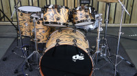 DS Drums Rebel Custom Shop shell Birch/Mahogany Grey Pine SS finish