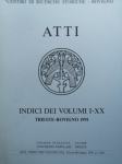 ATTI - Index vol. I-XX 1991. godina
