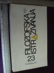 FILOZOFSKA ISTRAŽIVANJA 23 / 1982.