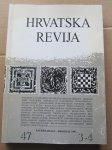 Hrvatska revija, 47, 3-4, 1997. (O Vinku Nikoliću) (Z66)