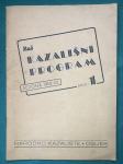 HRVATSKO NARODNO KAZALIŠTE - PROGRAM ZA SEZONU 1952-53.