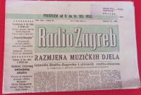 RADIO ZAGREB - časopis novine br. 50  iz 1952.g.