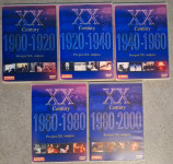 DVD "POVIJEST XX STOLJEĆA 1900.-2000.-LOT OD 5 KOMADA