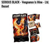 Heavy metal cd SERIOUS BLACK - Vengeance Is Mine - box set