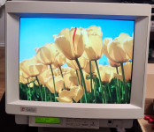 Rijedak retro CRT monitor SMILE / KFC CA-1506 s lcd info display-em