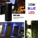 10W - Moderna LED Zidna Vanjska Svjetiljka Lampa Gore-Dolje COB Plava