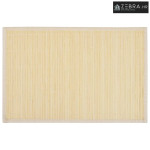 242107 6 Bamboo Placemats 30 x 45 cm Natural - Bež