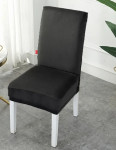 4-8 komada crne baršunaste navlake za stolicu