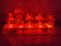 BOŽIĆNI VLAK, MJENJA BOJE I SVIRA BOŽIĆNA MELODIJE +4punjive baterije