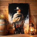 Clint Eastwood retro metalna ploča kauboja,dimenzije 30cm*20cm