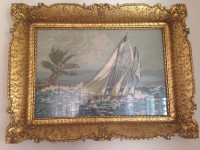 Ručno izrađen goblen ''Brod u oluji''