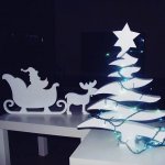 Božićni ukrasi, pahuljice od stiropora, dekoracije od stiropora