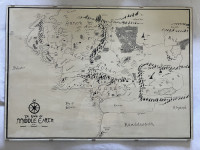 Karta Međuzemlja (Middle-Earth) iz Gospodara prstenova