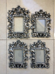 4 metalizirana unikatna okvira za fotografiju dimenzija 9 x 13 cm