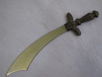 Nož za otvaranje pisama metal - JATAGAN-drška legura . 20 cm. sAND-2