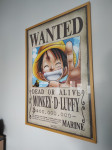 Poseban i rijedak plakat "One Piece", uramljen!