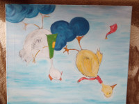 Prodajem dvije slike akrilne boje na platnu.