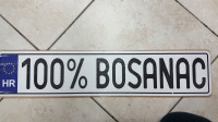 Registarska pločica 100% BOSANAC