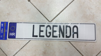 Registarska pločica LEGENDA