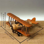 Retro drveni ukrasi za avione, kreativni kućni stolni model aviona