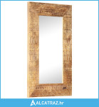 Ručno izrezbareno ogledalo 80 x 50 x 11 cm masivno drvo manga - NOVO