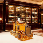 Ručno puhani 3D dekanter za vino u obliku kamiona